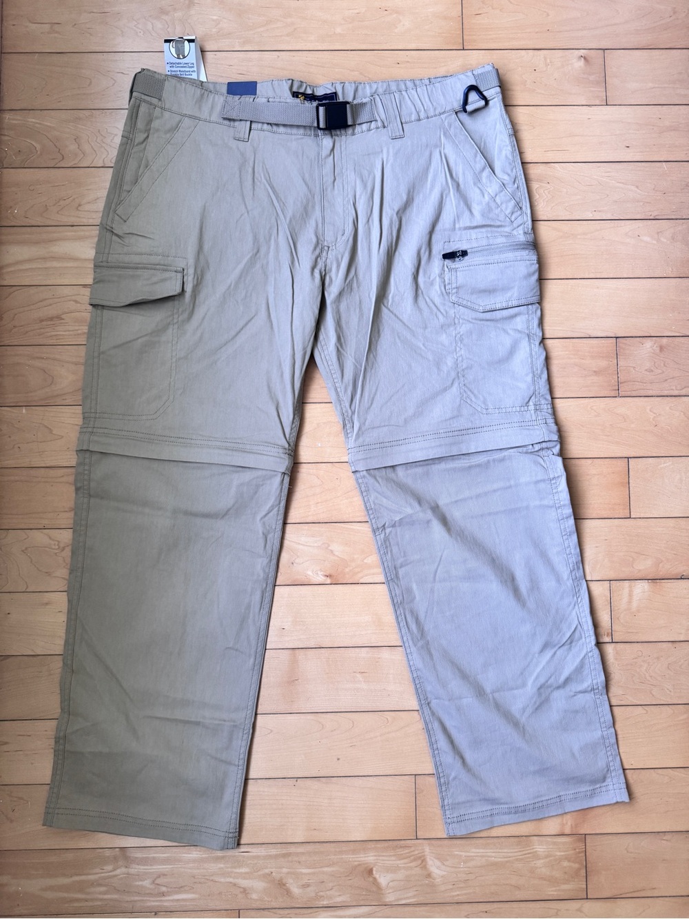 B.C. Clothing Co. Stretch Convertible Cargo Pants - Khaki